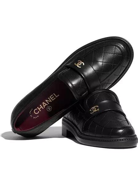 womens chanel loafers|chanel women's high heel.